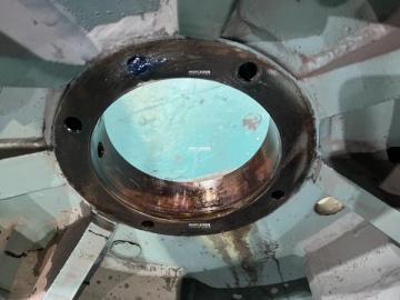 東元AECK 1300HP電機維修，更換軸、后端蓋、軸承