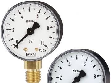 111.10, 111.12波登管壓力表，銅合金材質(zhì)