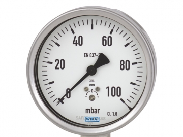 632.50, 633.50膜盒式壓力表，不銹鋼材質