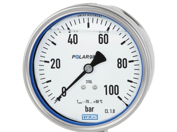 PG23LT波登管壓力表，不銹鋼材質