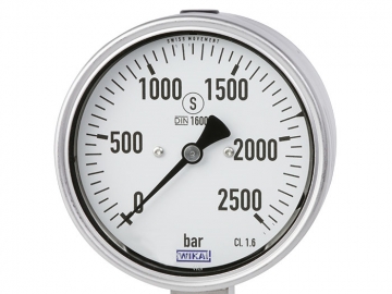 PG23HP-S波登管壓力表，不銹鋼材質(zhì)