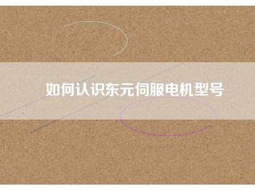 如何認(rèn)識東元伺服電機(jī)型號