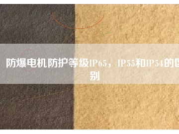 防爆電機(jī)防護(hù)等級(jí)IP65，IP55和IP54的區(qū)別