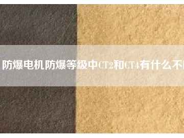 防爆電機(jī)防爆等級中CT2和CT4有什么不同