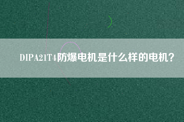 DIPA21T4防爆電機是什么樣的電機？